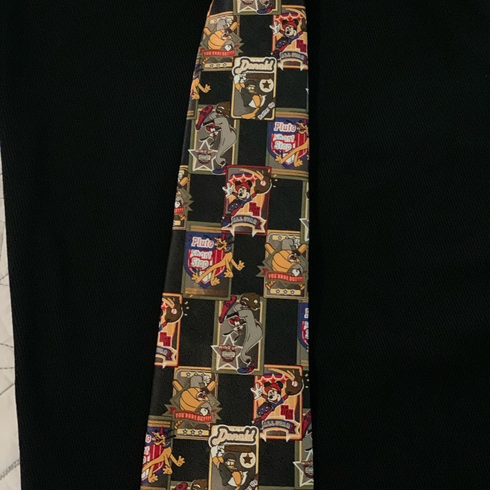 Disney Baseball Tie